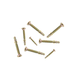 Yellow Zinc Plated Torx Drive Flat Countersunk Head Tek Screw Self-Drilling Screw with Wings