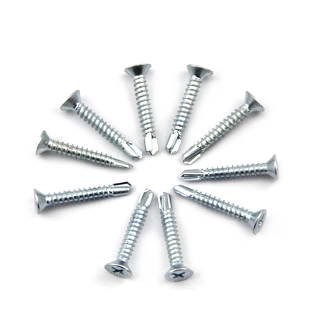 ASTM A325 A307 GR2 GR5 Gal Steel Black Oxide Phillips Drive csk flat head Self drilling screw roofing screw DIN7504