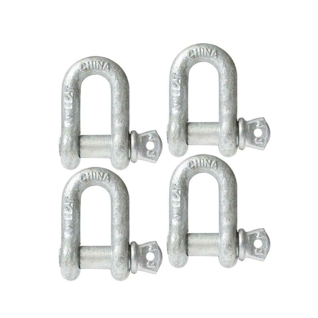 1/3-85T G210 Marine-Grade Screw Pin Chain Shackle Rigging carbon steel zinc palted