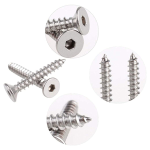 Stainless Steel Countersunk Flat Head Hex Socket Self Tapping Screws