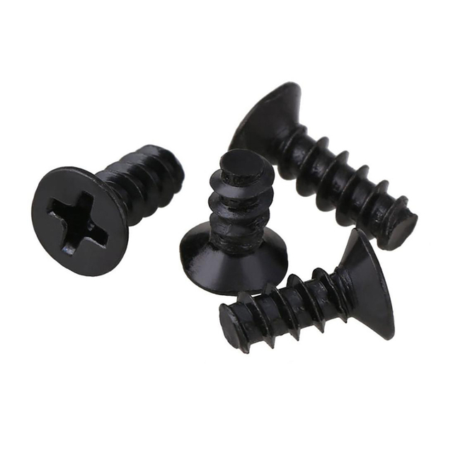 Black Countersunk Flat Head Flat Tail F Type point End Phillips Self Tapping Screws