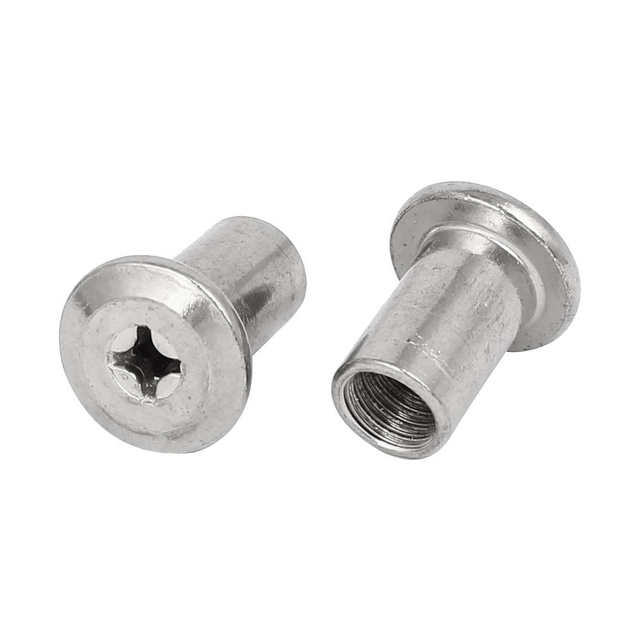 Custom Stainless Steel Phillips Flat Head Combine Male-Female Chicago Screw Sex Bolt Barrel Nuts