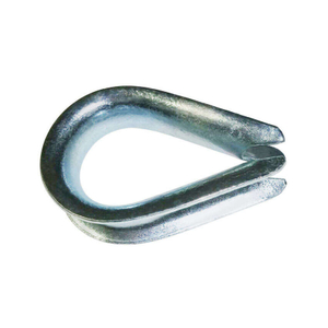 Heavy Duty Steel Galvanized Wire Rope Thimble Zinc Plated Din6899