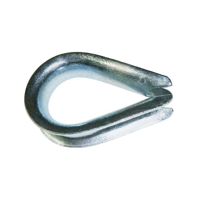 Heavy Duty Steel Galvanized Wire Rope Thimble Zinc Plated DIN6899