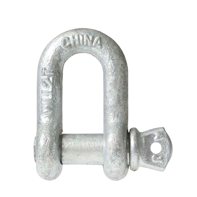 G210 US TYPE Screw Pin Galvanized Chain Shackle D Shackle MARINE Grade