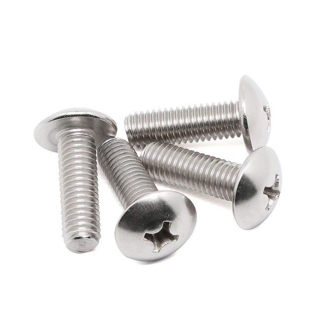 Phillips Drive Truss Head Machine Screws Stainless Steel Full Thread