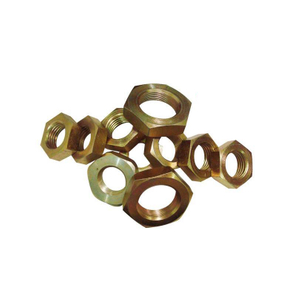 Carbon Steel Stainless Steel Brass Zinc Plated Plain Hex Thin Nut Din936