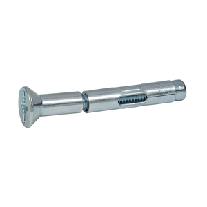 Zhejiang manufacture Zinc Plated Flat Head Phillips Sleeve Anchors