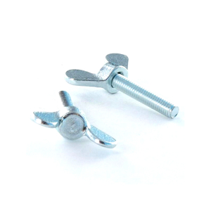 M4 M6 M8 18-8 Stainless Steel Edged Wing Butterfly Wing Screws With Wing Nut DIN318