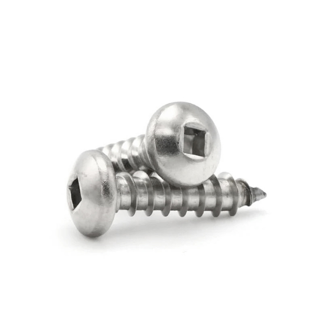 Stainless steel A2 18-8 SS304 Pan head square drive self tapping screw 