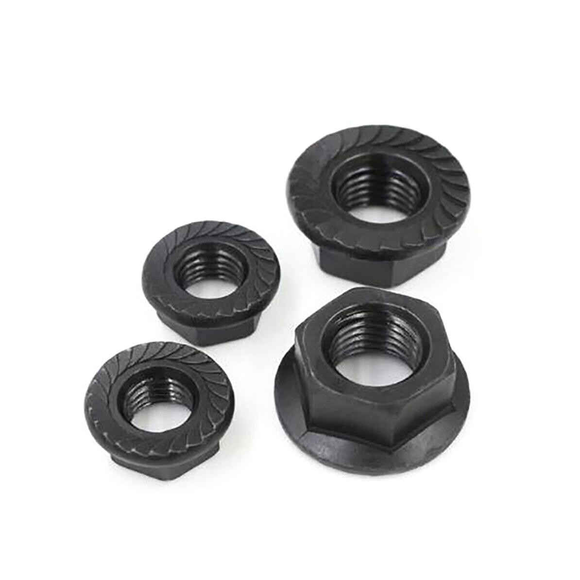 Black Zinc Plated Hex Serrated Flange Nuts Din Flanged Nut Buy China Wholesale Din