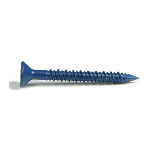 Concrete Screw Phillips Flat Head Low Carbon Steel Blue Polymer