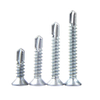 Cross Recessed Phillips Flat Countersunk Head Self Drilling Screws Zinc Plated Carbon Steel Sds TEK Sheet Metal Screws