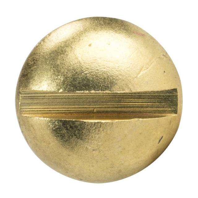DIN 96 Brass Alloy Self Tapping Screw Slotted Round Head Wood Screws