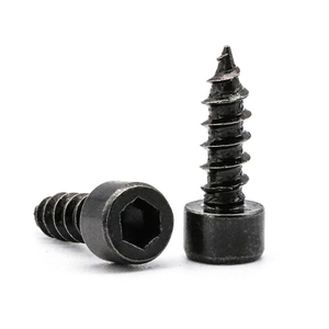 Hexagon Hex Socket Cap Head Self Tapping Screw Black Allen Head Wood Screws