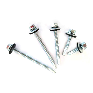 Manufacturers Stainless Steel Fasteners SS316 DIN7504K Hex Head Self Drilling Screw with EPDM Washer Self Drilling Screw