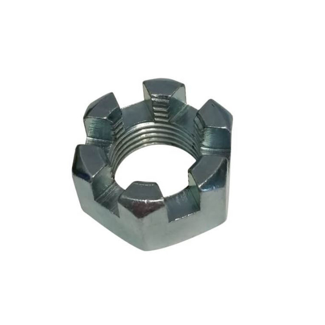 Hexagon Slotted Nut Carbon Steel Hex Castle Nuts Zinc Plated Din935