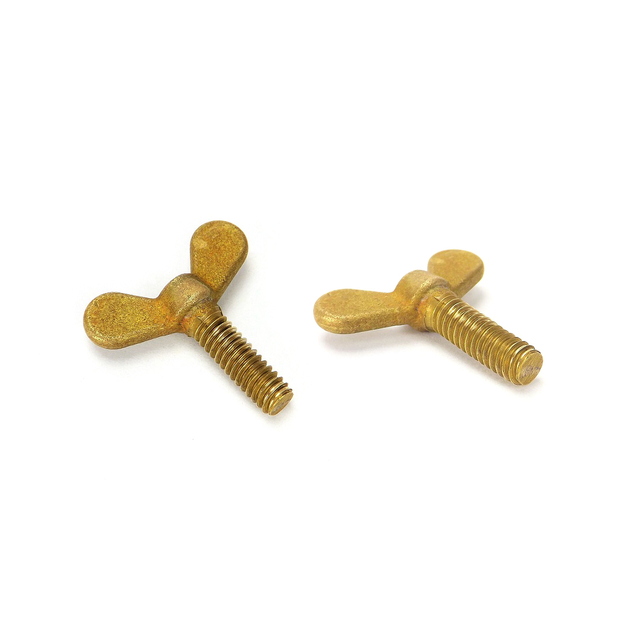 Yellow Zinc Plating Brass DIN316 Metric Wing Bolts Micky Mouse Butterfly Screws