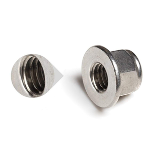 Customized M6 Hex Nylon Anodized Self-Locking Nut Hexagon Serrated Flange Metal Nylon Lock Nut