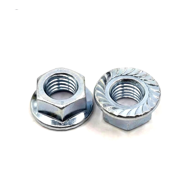 Made in China Hex Flange Nut DIN6923 Hot Dip Galvanized Zinc Nut Grade4.8/6.8/8.8