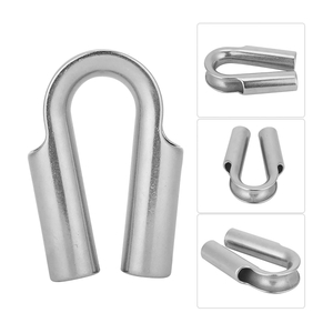 Stainless Steel Wire Rope Tube Thimble Heavy Duty Cable Thimble for Wire Rope Cable