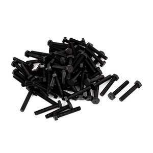Nylon Hex Bolt Metric Thread Plastic Hexagon Screw Black