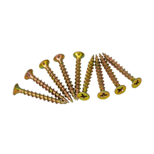 Fine Thread Yellow Zinc Drywall Screw Phillips Bugle Head Carbon Steel