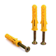 CuiCanfla 120-Piece Drywall Anchor & Screw Kit – PVC Expansion Plugs + Self-Tapping Screws, M6/M8/M10 Sizes For Hanging & Wall Mounting