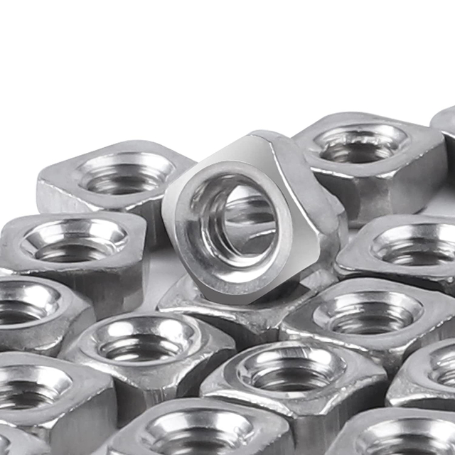 China Metric Thread Galvanized Square Nut Zinc Plated Din557