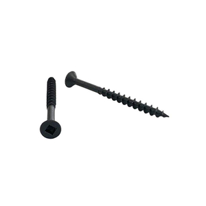 DIN Standard Robertson SQUARE DRIVE BLACK OXIDE PLATED Flat Head Wood Screws