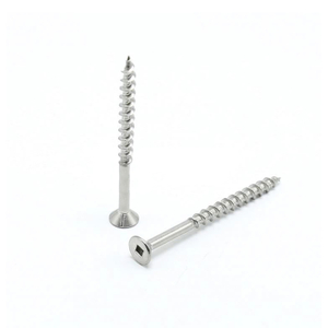 Zinc Plated Countersunk Flat Head Square Drive Chipboard Screws