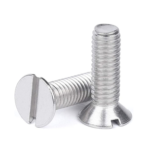 A2 Stainless Steel Slotted Flat Head Machine Screws