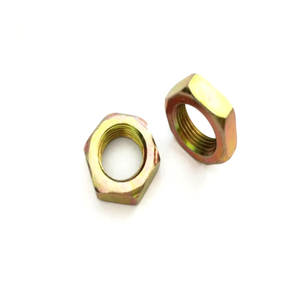 Gr. 8.8 Yellow Zinc Plated Steel DIN 936 Hex Thin Nut