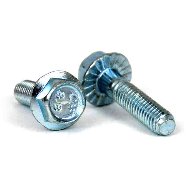  Q195 235 Carbon Steel Material Full Thread Hex Head Flange Bolt Zinc Plated