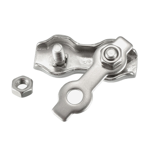 304 Stainless Steel Duplex Wire Rope Clip Cable Clamps for Wire Cables