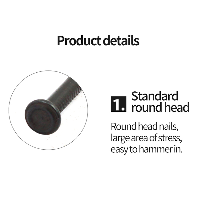 Black Hardness Concrete Steel Nail Cement Masonry Nail