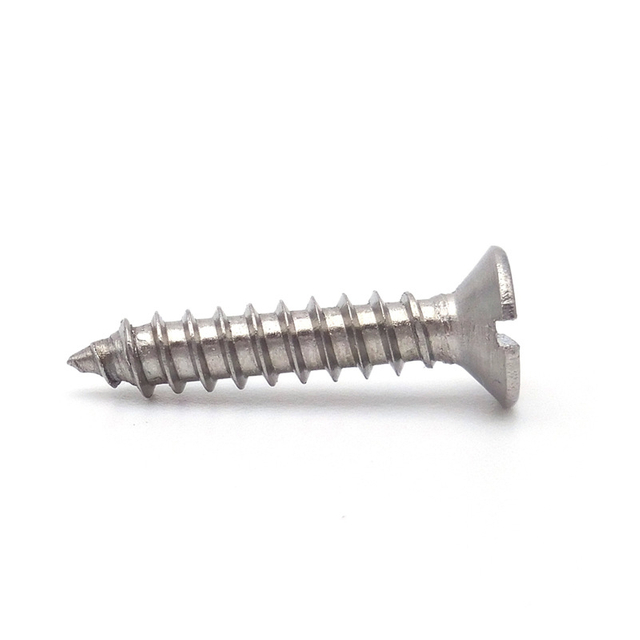 customized size high quality ISO 1482 Din7972 Slotted Flat Countersunkhead Head Self Tapping Screws for Wood