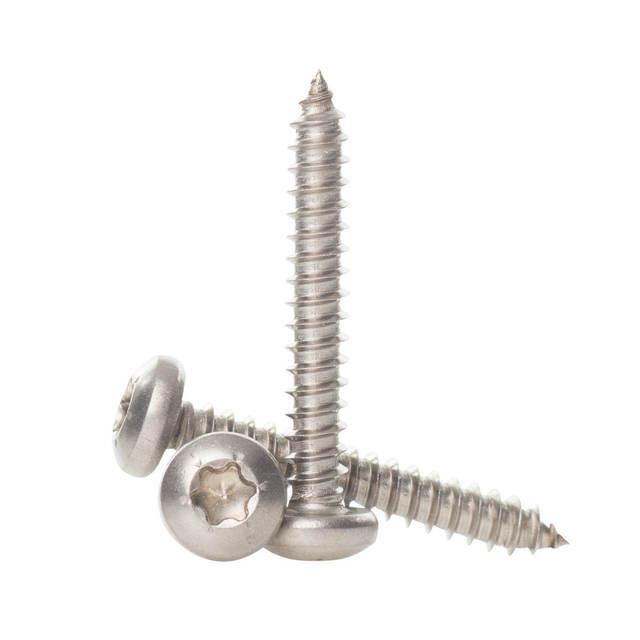 high quality 304 Stainless Steel 18-8 Full Thread Pan Head Torx Drive Self Tapping Screws