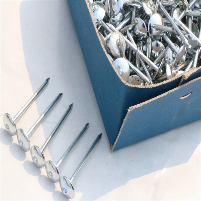 Roofing Nail With Washer Carbon Steel Zinc Plated