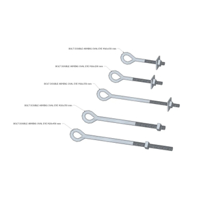 Galvanized OVAL EYE BOLT for Pole Line Hardware