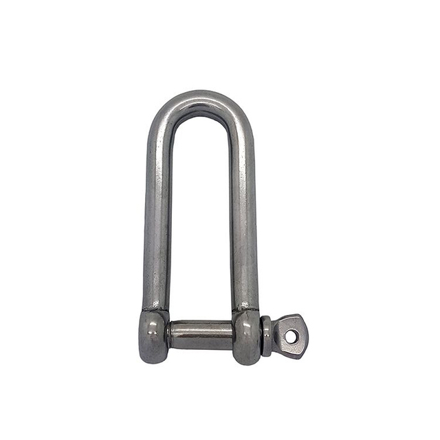 Long Type Stainless steel D Shackle with Safety Bolt 