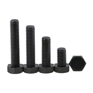 Nylon Hex Bolt Metric Thread Plastic Hexagon Screw Black