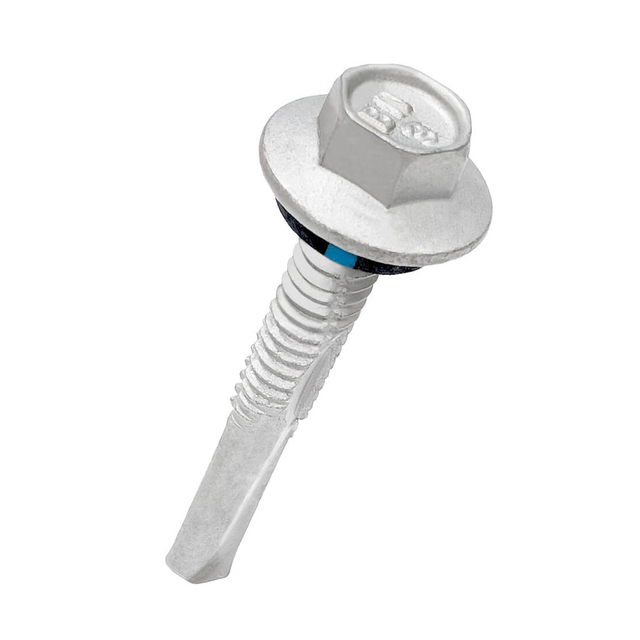 Ruspert Hex Washer Head Self-Drilling Screw With EPDM Washer Carbon Steel DIN7504-K