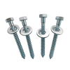 DIN571 Hex Head Wood Screw With Washer Carbon Steel Zinc Plated