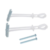 Strap Zip Snap Toggle Drywall Anchor With Screws Bolts 1/4" 3/16" 3/16 #10 X 2-1/2 Inch