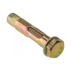 Sleeve Anchor Hex Head Bolt Carbon Steel Yellow Zinc Plated