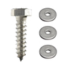 DIN571 Hex Head Wood Screw With Washer Carbon Steel Zinc Plated