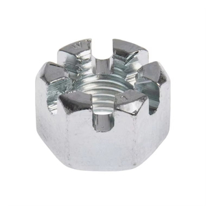 Stainless Steel Hex Flange Slotted Nut Din935