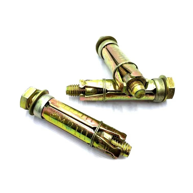 Heavy Duty Shield Anchor 3 Pieces Carbon Steel Yellow Zinc Plated