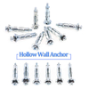 Hollow Wall Anchor Carbon With Pan Head Machine Screw Steel Zinc Plated